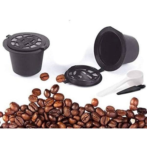 4 genanvendelige kapsler til Nespresso Line kaffemaskine