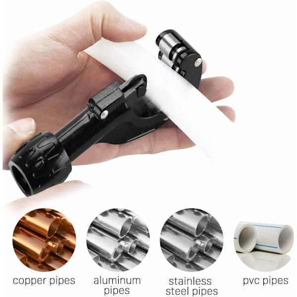 Rørskærer Rørskærer med afgratningsblad til Ø 3-35 mm / 1/8\" - 1 3/8\" Rør i Kobber, Messing, Letmetal og Hård PVC-plast