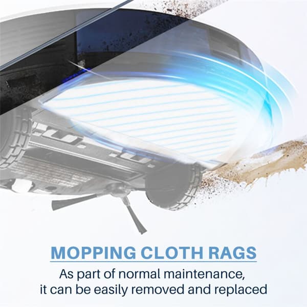 Engångs Mikrofiber Mopp för OZMO T8 / T8+/ N8/ N8 Pro/ Pro+ Robotdammsugare 30 st
