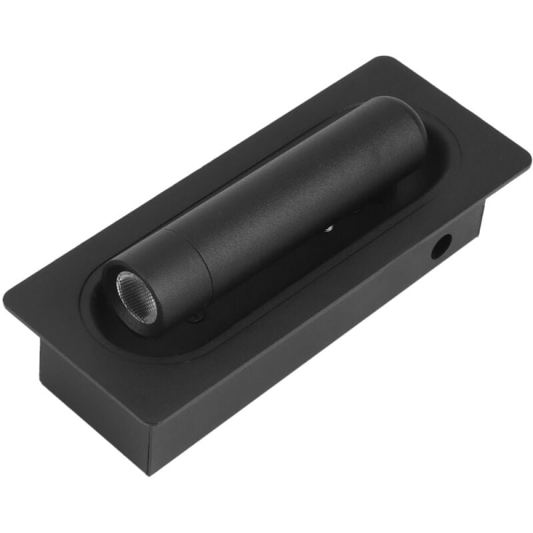 Sengelampe LED-hovedgærde, væglampe, sengelampe, læselampe, indbygget automatisk kontakt, væglamper, sort
