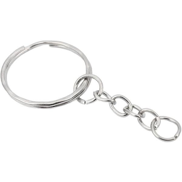 50x Rengas 25mm avaimenperälle avaimenperä 30mm metalli DIY