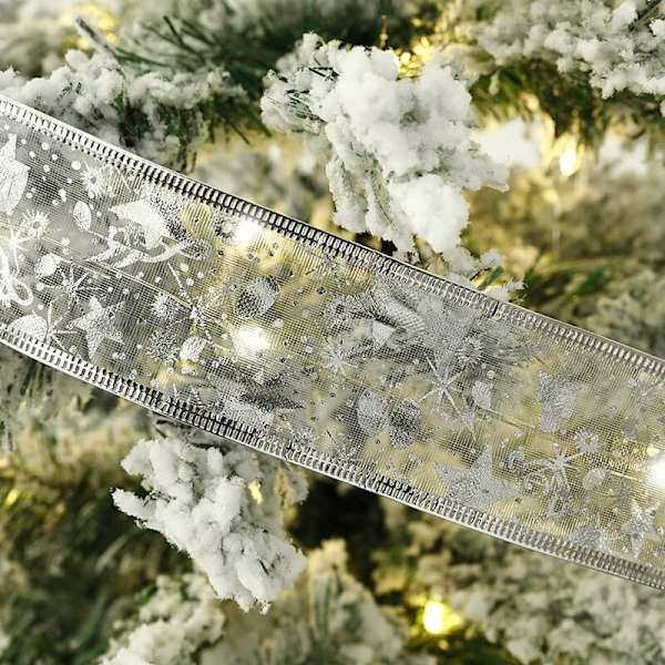 2M LED Julgran Ljus - Batteridrivna Spetsbåge Fairy Lights - Färgglada Juldekoration - Silverband (Färg)