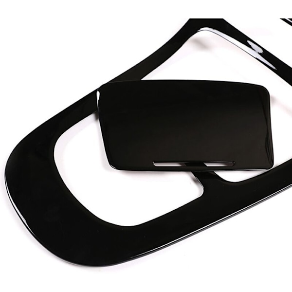 Auto Glossy Black Central Gear Shift Panel Dekal Interiör Modifikation för E Klass W213 E260 E300 E53 2021+