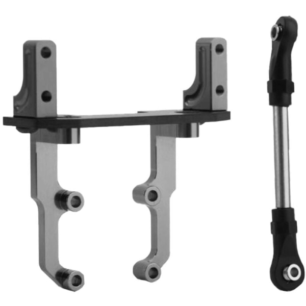 Metall AR44 Axel Servo Fäste med Styrlänk för Axial SCX10 II 90046 1/10 RC Crawler Uppgraderingsdelar, Svart