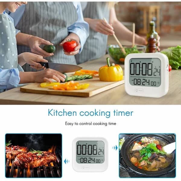 Kök Timer, Digital Kök Timer, Magnetisk Timer med Stor LCD-skärm Söt Kök Timer för Matlagningskurs