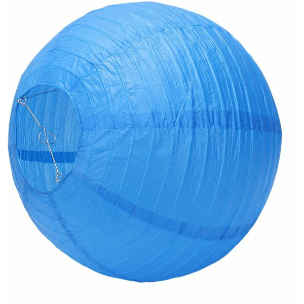1 x Japansk Japansk Papir Lanterne Lampeskærm til Bryllup, 40cm (16inch) Navy Blå