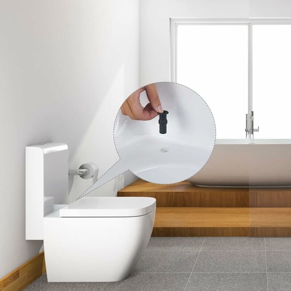 WC-istuimen kiinnityssarja WC-istuimen saranat WC-istuimen kiinnitysruuvit yleisiin WC-istuimiin 4 kpl musta