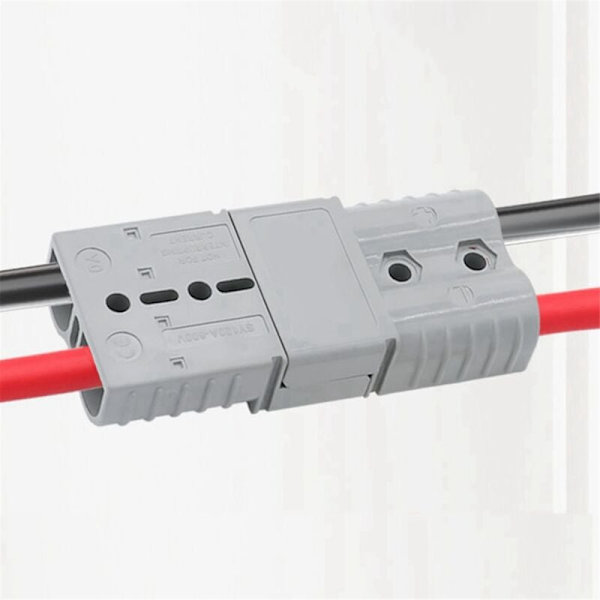 10 stk 120A Anderson-stil kontaktkontakt med Anderson-håndtak Gaffeltruck Batterilading Hurtigkoblinger Kit Grå