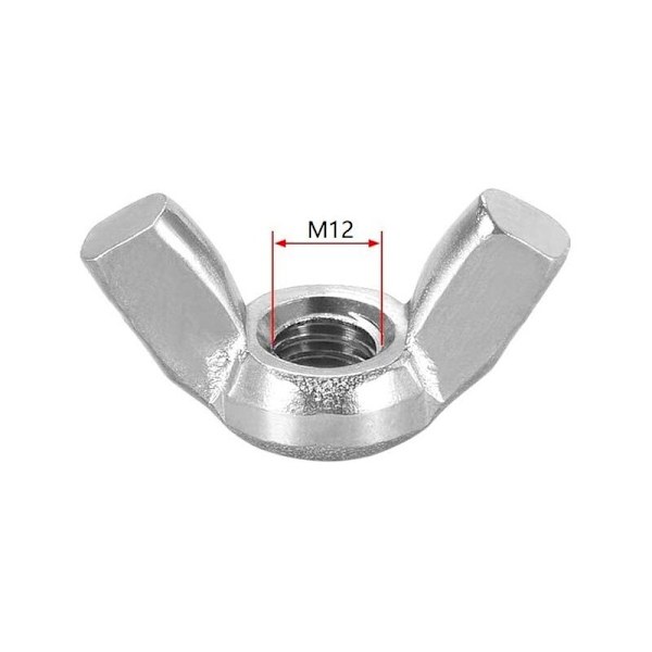 35 stk Serie M12 Butterfly Wing Nuts Høyre Hånd Tråd Stål Hånd Stramme Vingmutter Vingmutter