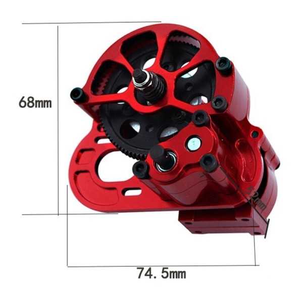 CNC Metall Reverseringsväxellåda för Axial SCX10 I II 1/10 RC Crawler Bil Uppgraderingar Delar Tillbehör,1