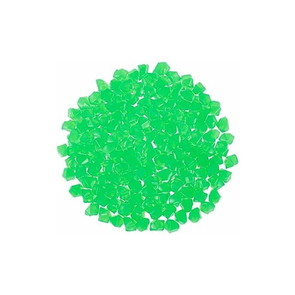 300 stk Lysende Steiner Hage, Stein Lysende Hage, Dekorative Lysende Steiner Fluorescerende Dekor, for Utendørs Hage Akvarium (14x11mm, grønn)