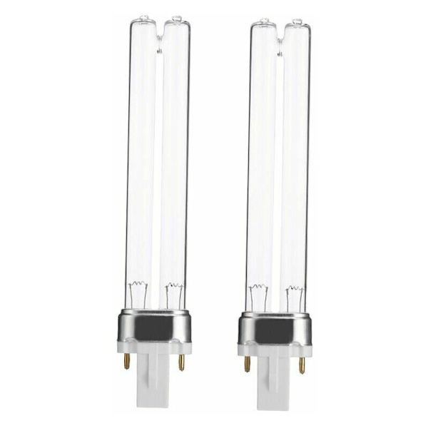2 stk. UV-sterilisator til akvariefisketank, renser, UV-germicid erstatningslampe, 9W G23-sokkel
