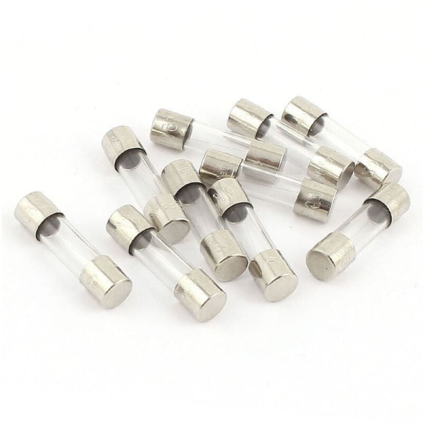 10 pieces 250V 250mA 0.25A Action Glass Fuses Tubes 5x20mm