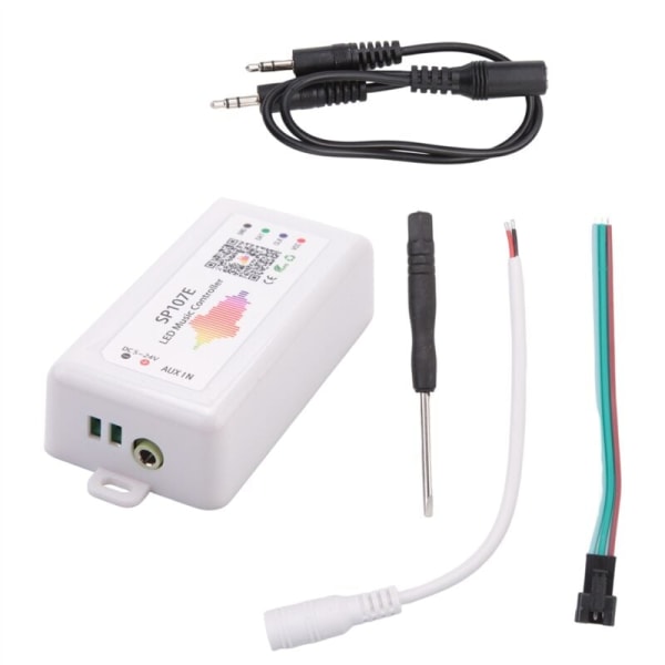 SP107E Bluetooth Smart APP LED-controller WS2811/2812B strimmel lysdæmper LED-musikcontroller