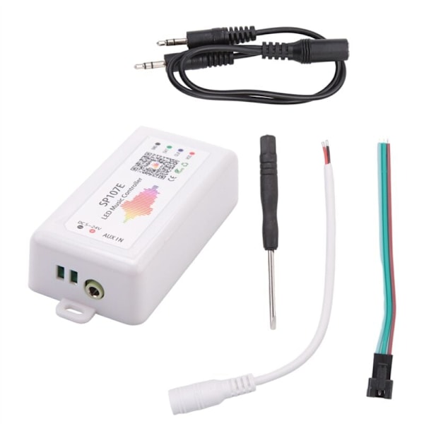 SP107E Bluetooth Smart APP LED-styrenhet WS2811/2812B Strip Light Dimming LED Music Controller