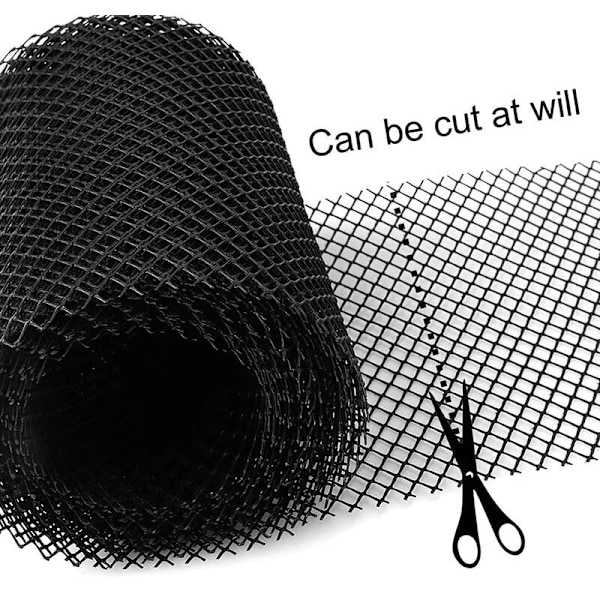 Holdbare PP-rist for takrenner, takbeskyttelse og bladbeskyttelse + PLUS 10 festekroker + 16 cm bredde + 6 m lengde