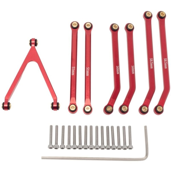 CNC Hög frigång chassi länkstänger för Axial SCX24 AXI00001 C10 AXI00002 AXI00006 1/24 RC bildelar, 1