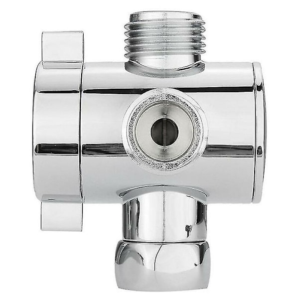 1/2 tommer trevejs T-adapterventil til toilet bidet bruserhoved afledningsventil