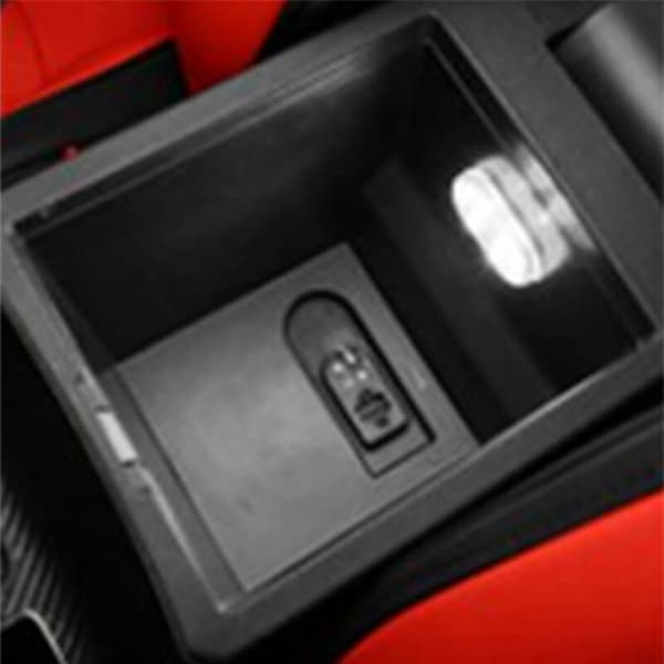 Billampor med touchsensor, inre belysning, USB-laddning, LED-läslampa, vit