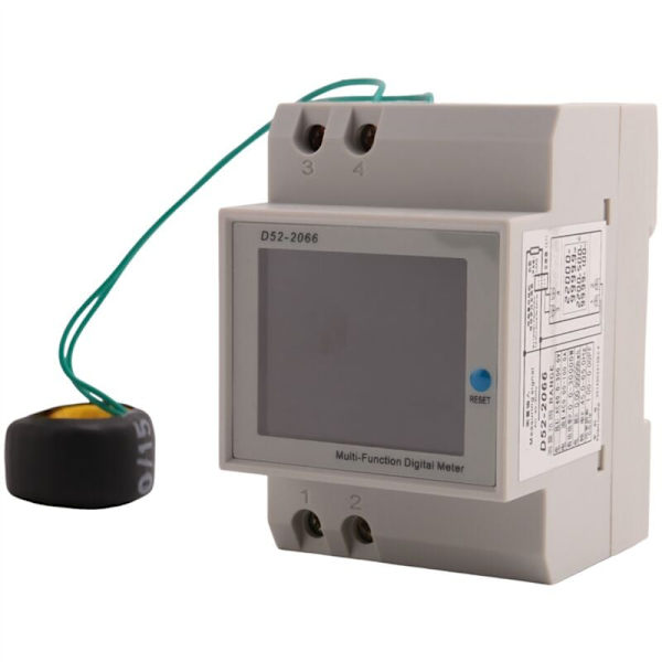 AC40-300V 100A DIN-skena digital elektrisk mätare voltmeter elektrisk effektmätning KWH elektrisk energimätare frekvensmätare