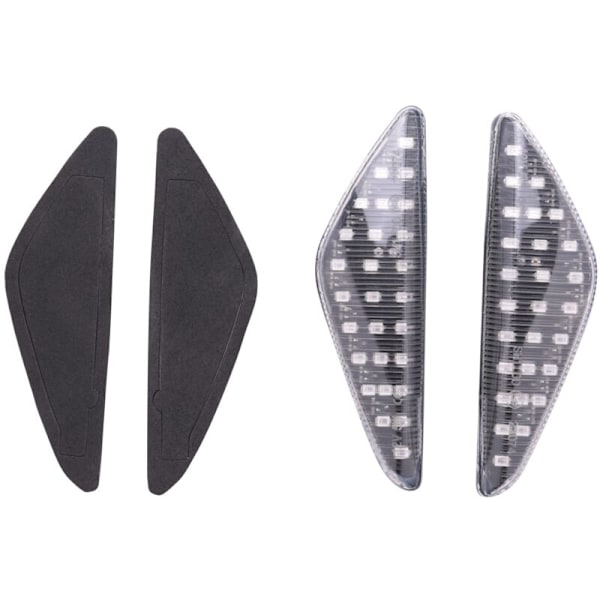 2 stk. LED-blinklys til bil, dynamisk sideblinklys til X5 E70 X6 E71 E72 X3 F25, transparent