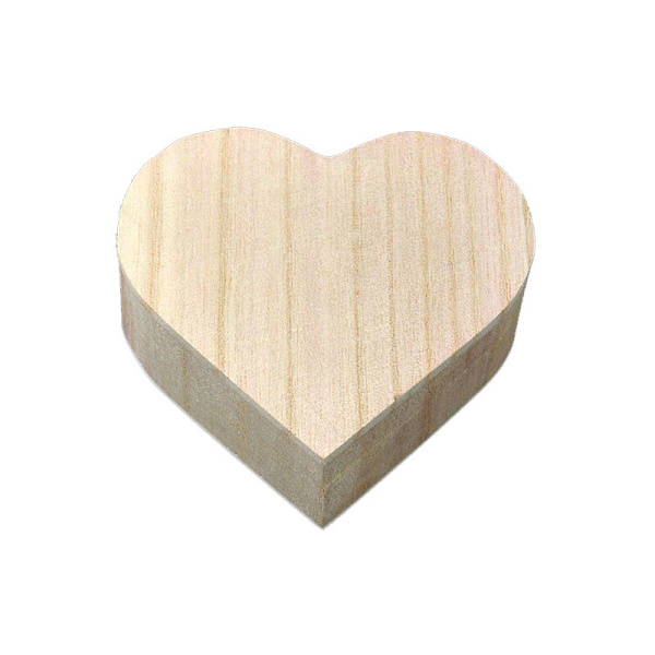 Hjerteformet opbevaringsboks Smykker Bryllupsgave Makeup Kosmetik Øreringe Ring Desktop Opbevaring Make Up Træarrangør Bærbar og nyttig, Sunny