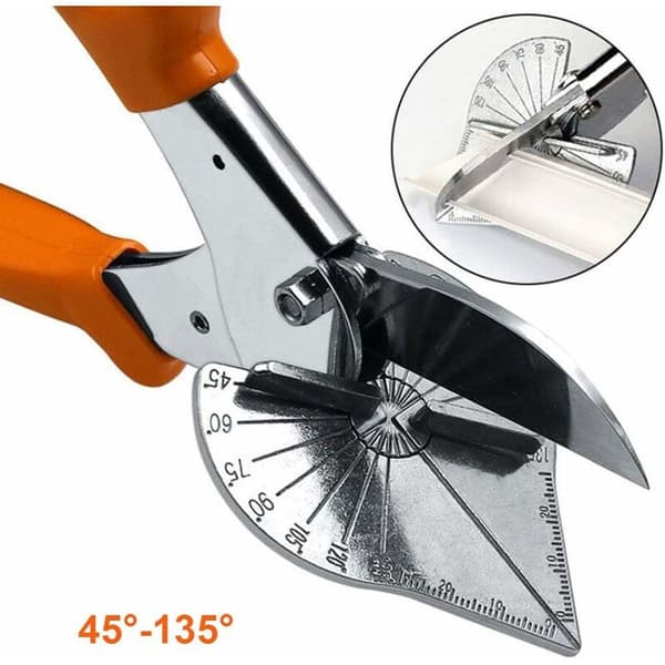 Multi Angle Miter Cutter Shearing Tools, Universal Angle Wire Duct Scissor 45-135 Degree Shearing Hand Cutting Tool (2)-