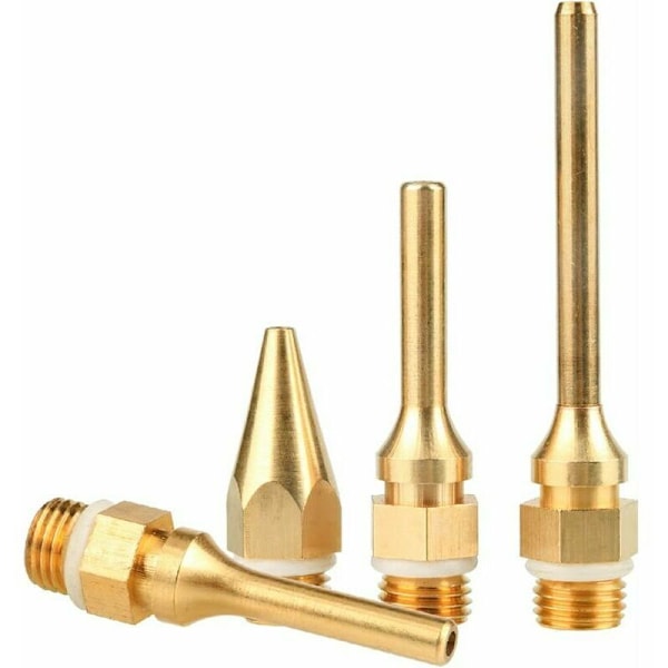 Kopparlimspistolmunstycken Kit, 4 Trådsdiameter Utbytbara Kopparmunstycken för Limpistolverktyg