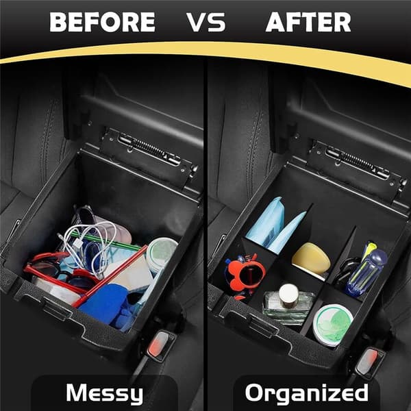 Til 2016-2023 Center Console Armrest Opbevaringsboks Bakke Organizer Divider Tilbehør