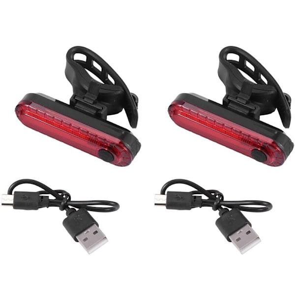 2 kpl/setti takavalo, ultra USB-ladattava takavalo, punainen suuri intensiteetti LED-lisävarusteet sopii kaikkiin maantiepyöriin, kypäriin