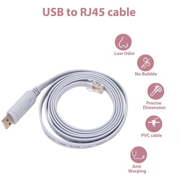 Usb til Rj45 for Usb-konsollkabel 744664241835