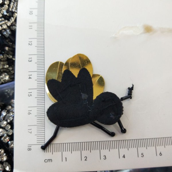 Håndlavede Rhinestone Perle- og Sequin-patches, Seje Modebier Sy På Krystalperle-patch Til Tøj, Sko Dekoration Perleapplikation Søde Patche