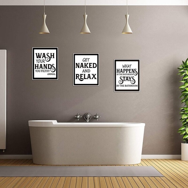 9 st badrumsväggkonst väggdekor, roliga vintage badrum badrumsaffischer för väggtoalett badrumsdekor