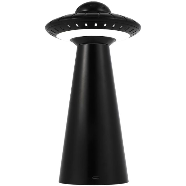 Dæmpbar LED-nattelys bordlampe USB genopladelig til børn baby seng stue soveværelse studie atmosfære belysning sort