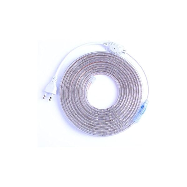 LED-remsa, 2M LED-remsa, Ljusstark LED-remsa 220V, 5050 IP65 Vattentät LED-remsa, Varmvit (2)