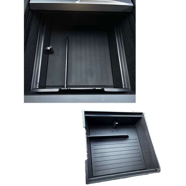 For Model 3 2024 Bil Midtkonsoll Organizer Tilbehør Oppbevaringsboks Skuff - med Smooth Slide Technology