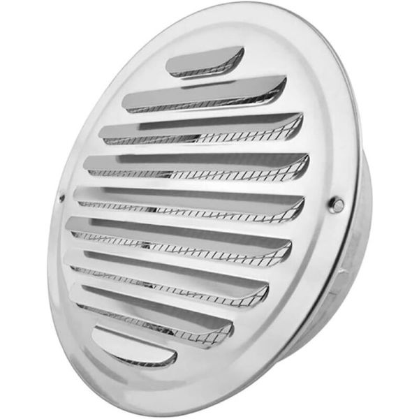 Metal Ventilationgitter Rund Vægge Loft Luftudtræk Gitterdæk Ventilation Rør (150Mm)