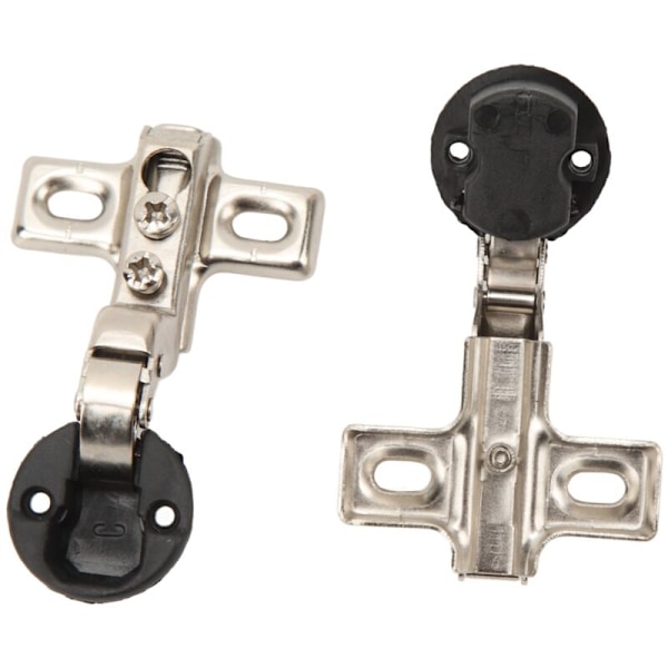 2 st Mini-skåpsgångjärn med 26 mm glashål för glasdörr