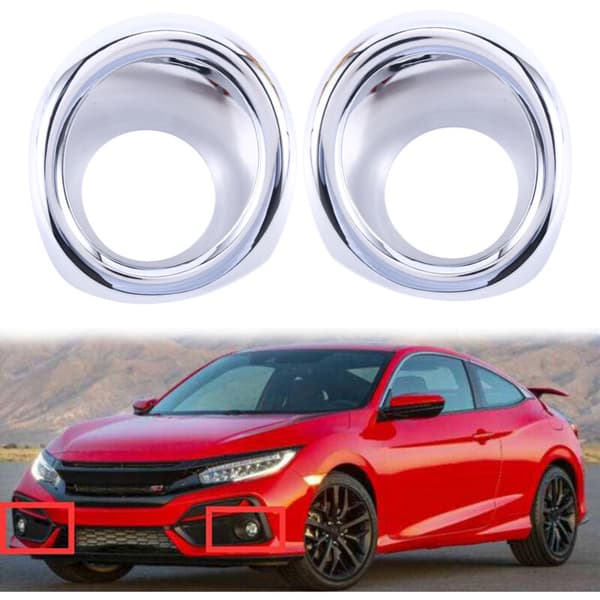 Chrome støtfanger tåkelysramme deksel trim for Hatchback 2020-2021
