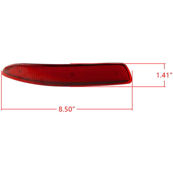 1 par røde LED bakfanger reflektor bremselys for X5 X6 M E70 E71 2006-2013 16475610