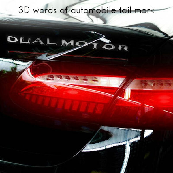 3D Dual Engine -tarrat auton takaluukkuun, tarramerkit malliin 3 2017-2020, koristetarra