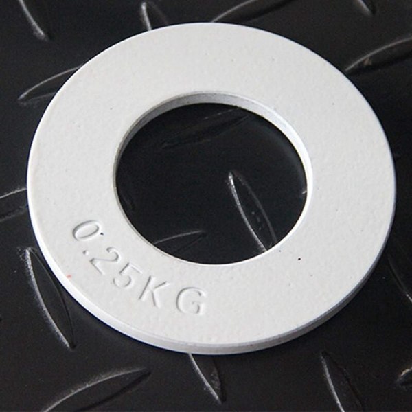 Fractional Weights Fractional Weights Mini Vægtplader Bodybuilding Plader Nøjagtig Disk Tilbehør Hvid 0.25Kg