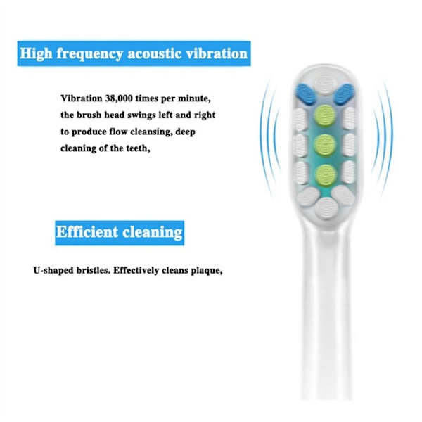 9 kpl Vaihtoharjapäitä V1 V2 X3 X3U X5 D2 D3 SOOCARE Sonic Electric Toothbrush Head Soft Bristle,B