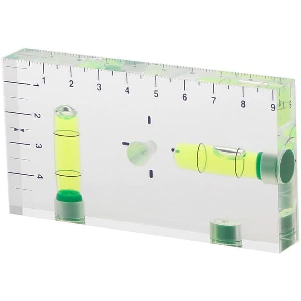 Hög precision mini transparent tvåvägs magnetisk vattenpass