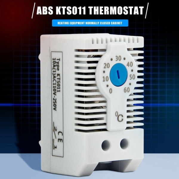 KTS011 Ingen Normalt Åben Justerbar Mekanisk Temperaturregulator Kabinet Termostat Din Skinne, Bruges Til Køling