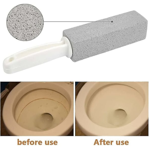 Dhrs Pumice WC-puhdistin 4 kpl kahvalla - WC-puhdistuskivi yhteensopiva