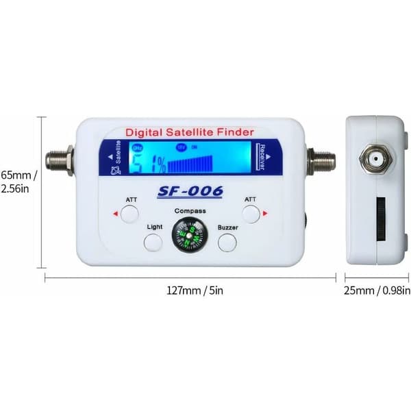 Satellittfinner - Satellittfinner med LCD-skjerm med kompass