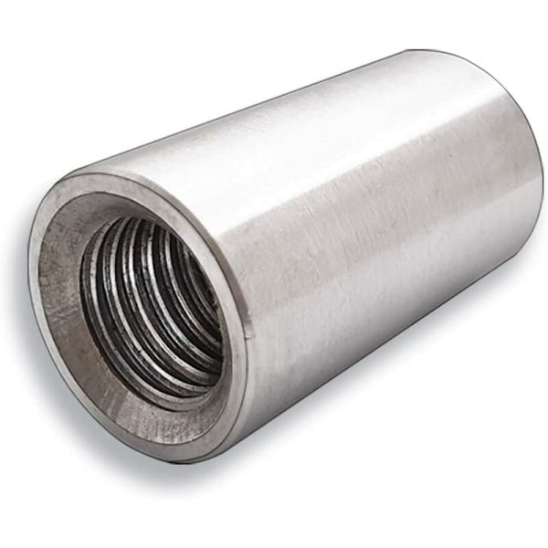 Gängad hylsa M8 x 20 rund rostfritt stål A2 - Union mutter - Union mutter V2A - Rund modell (100, M8 x 20)