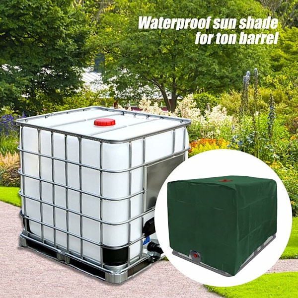 Skyddande lock för 1000L vattentank För IBC-behållare UV-film skyddande lock, 120100116cm-