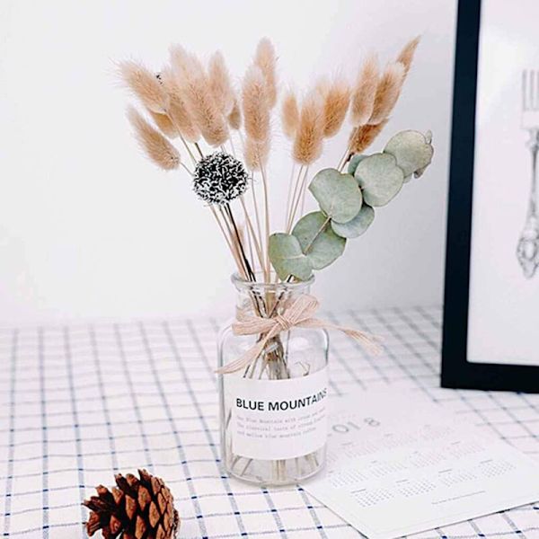Torkad Blomma Vas Kit Vete Centerpieces Fotorekvisita Hem Dekorationer Set bukett prydnadsföremål